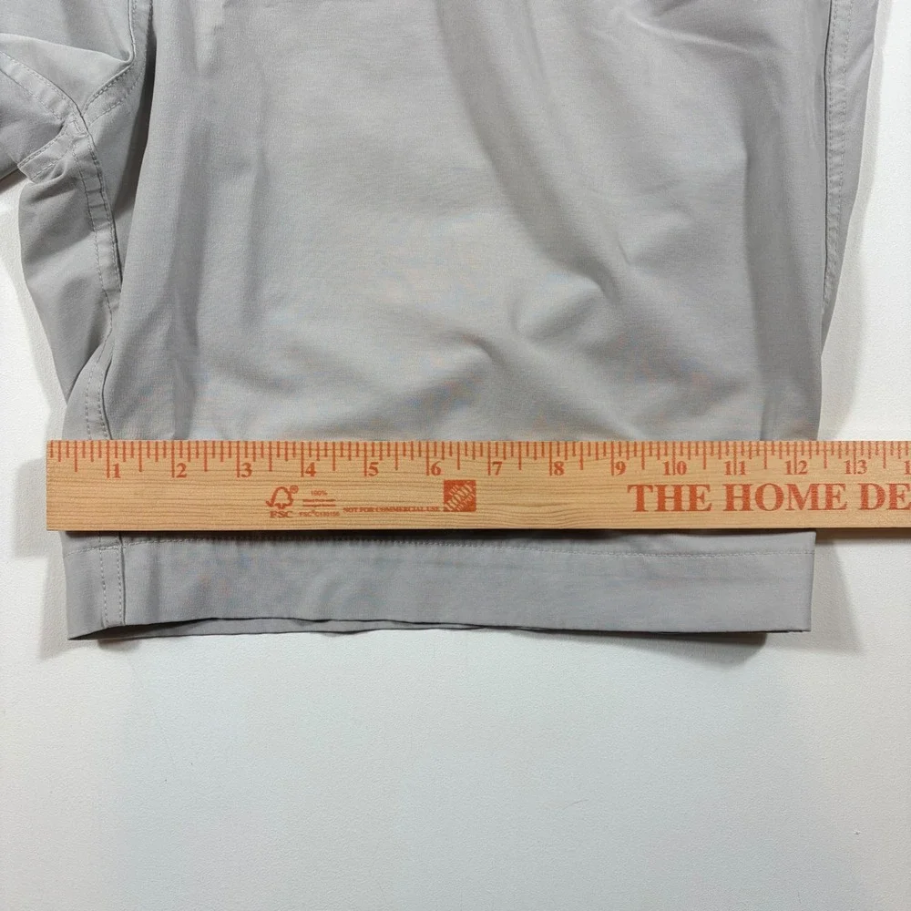 Faherty All Day Shorts Mens 40 Hybrid Stretch Quick Dry Performance Gray